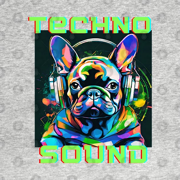 Techno Sound - French Bulldog by 617406